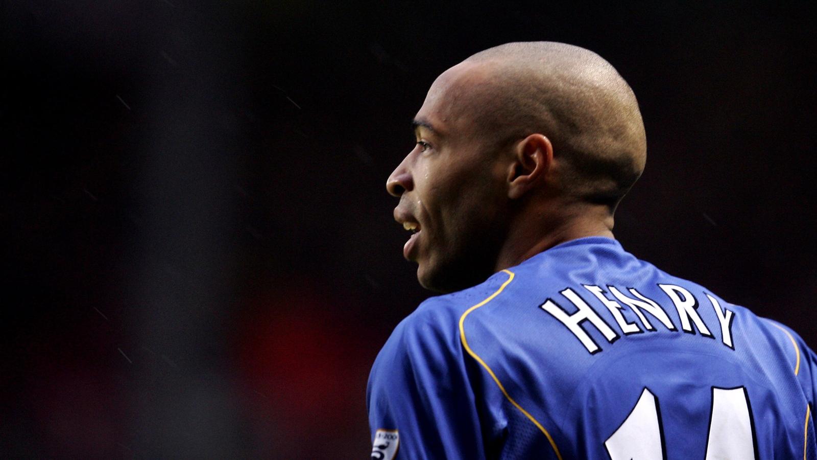 Thierry Henry during the Premier League match between Charlton Athletic and Arsenal at The Valley, London, January 2005.