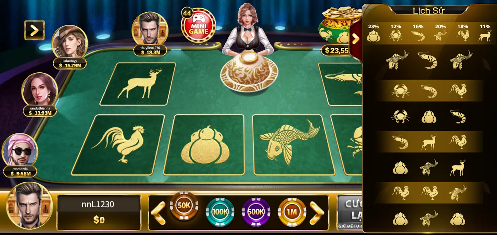 Bầu Cua - Game cá cược dân gian đặc sắc tại cổng game Iwin