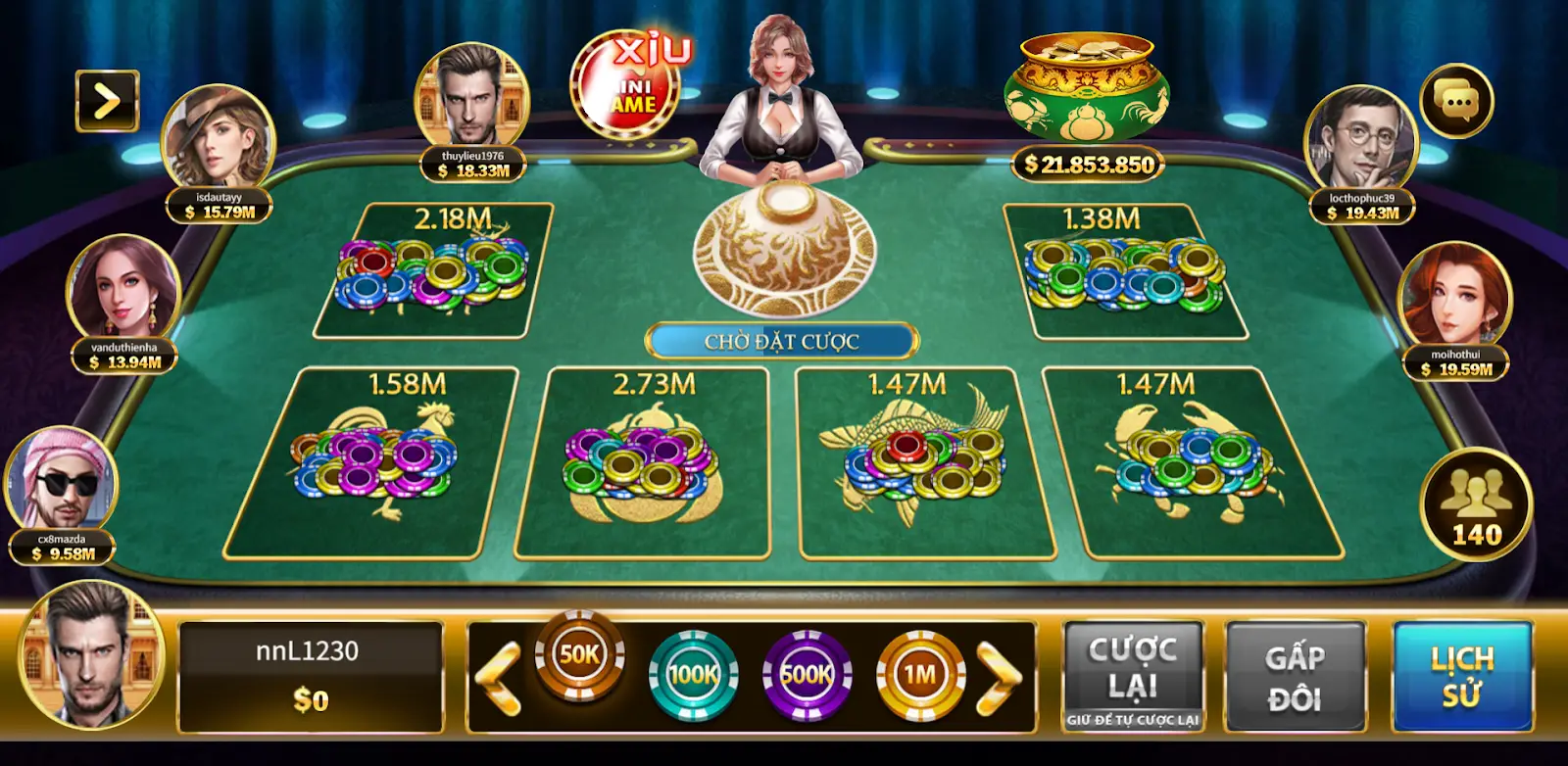 Bầu Cua - Game cá cược dân gian đặc sắc tại cổng game Iwin