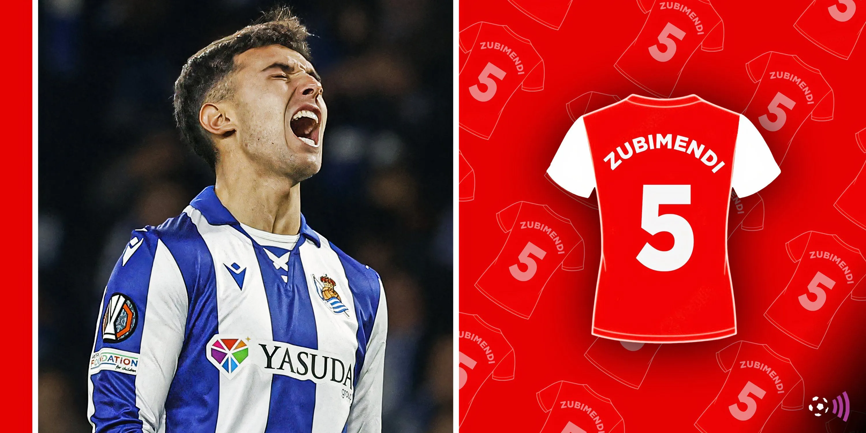 Áo đấu Arsenal với Zubimendi