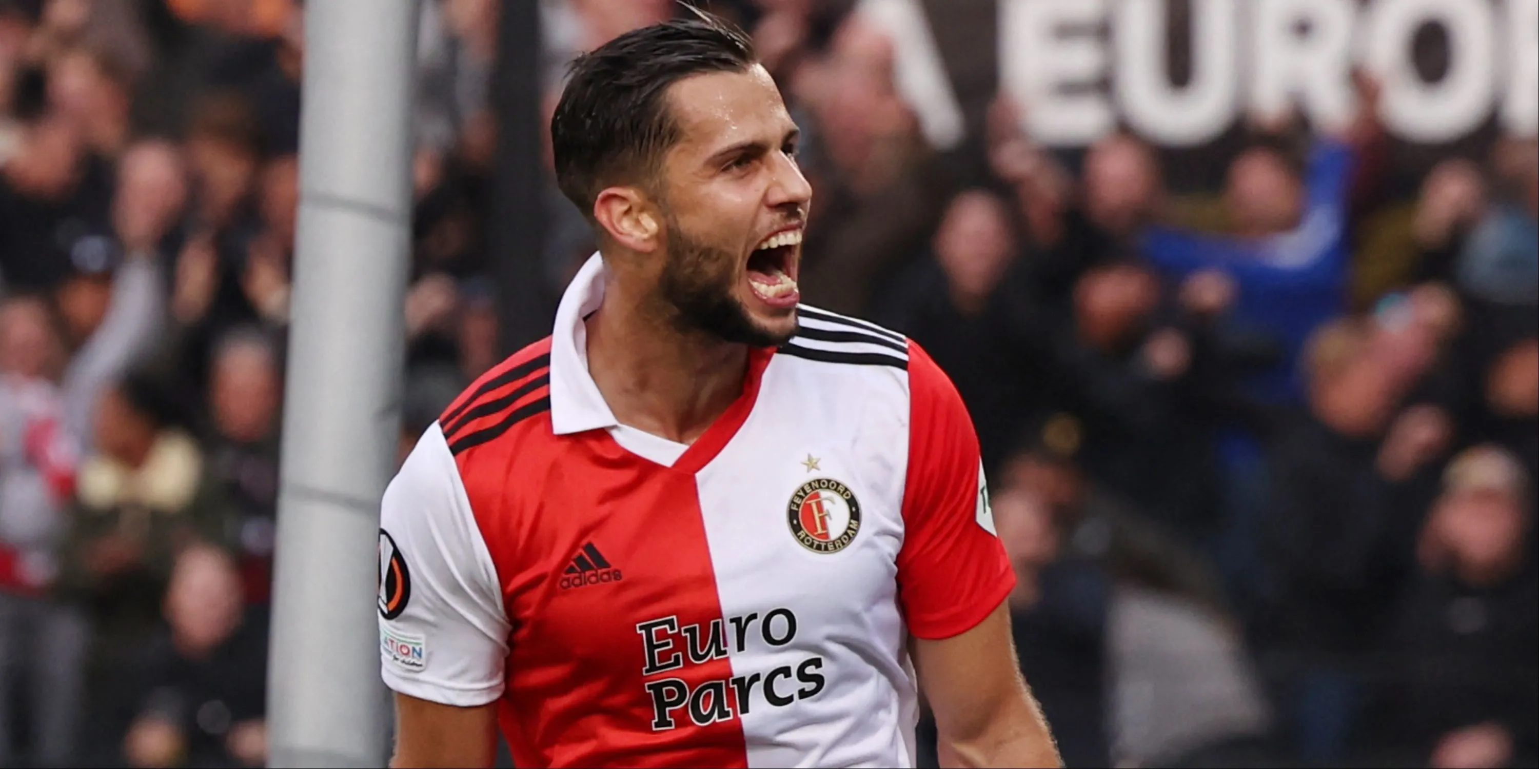 David Hancko ăn mừng bàn thắng trong màu áo Feyenoord