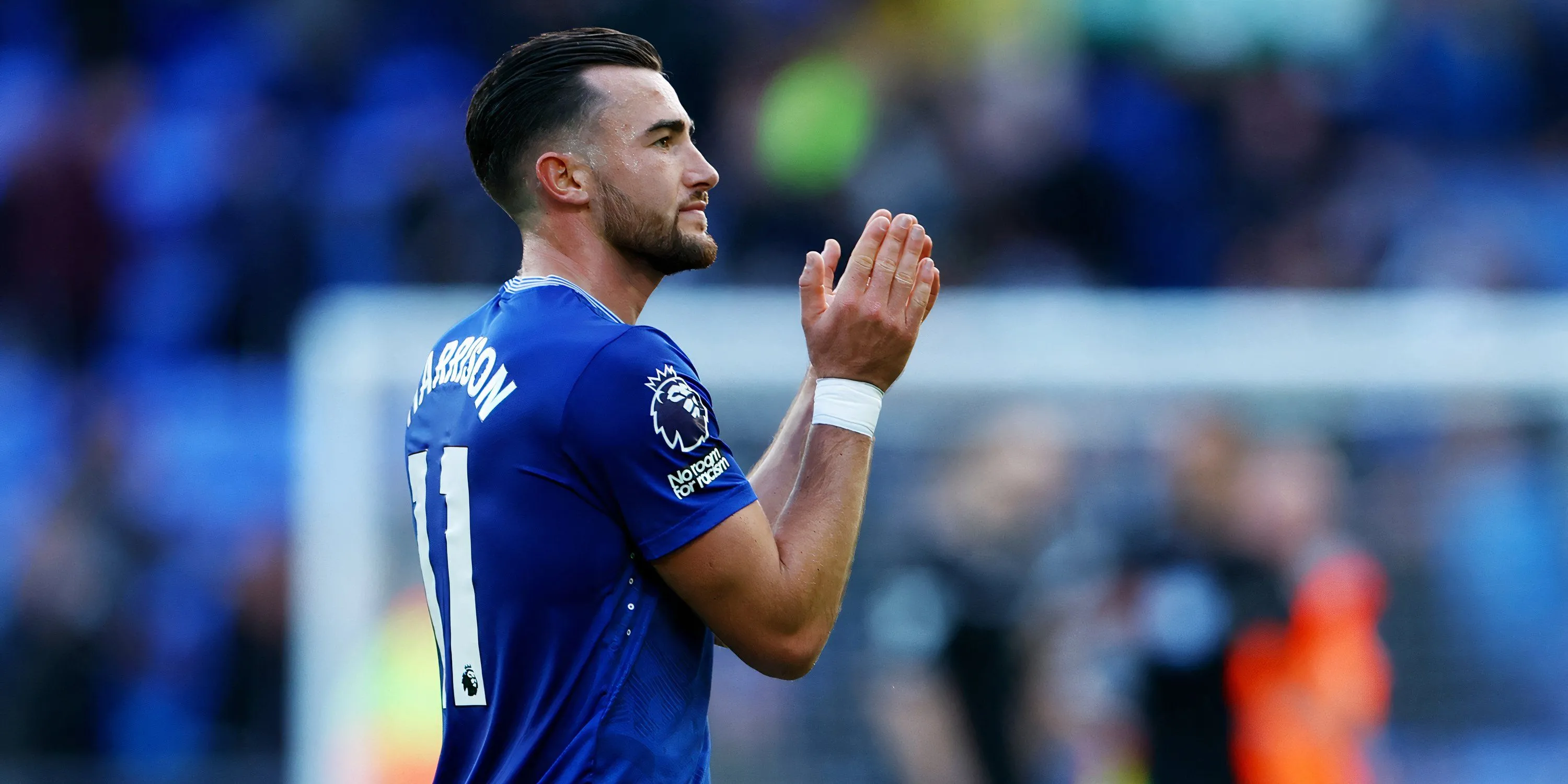 Jack Harrison thi đấu cho Everton tại Premier League