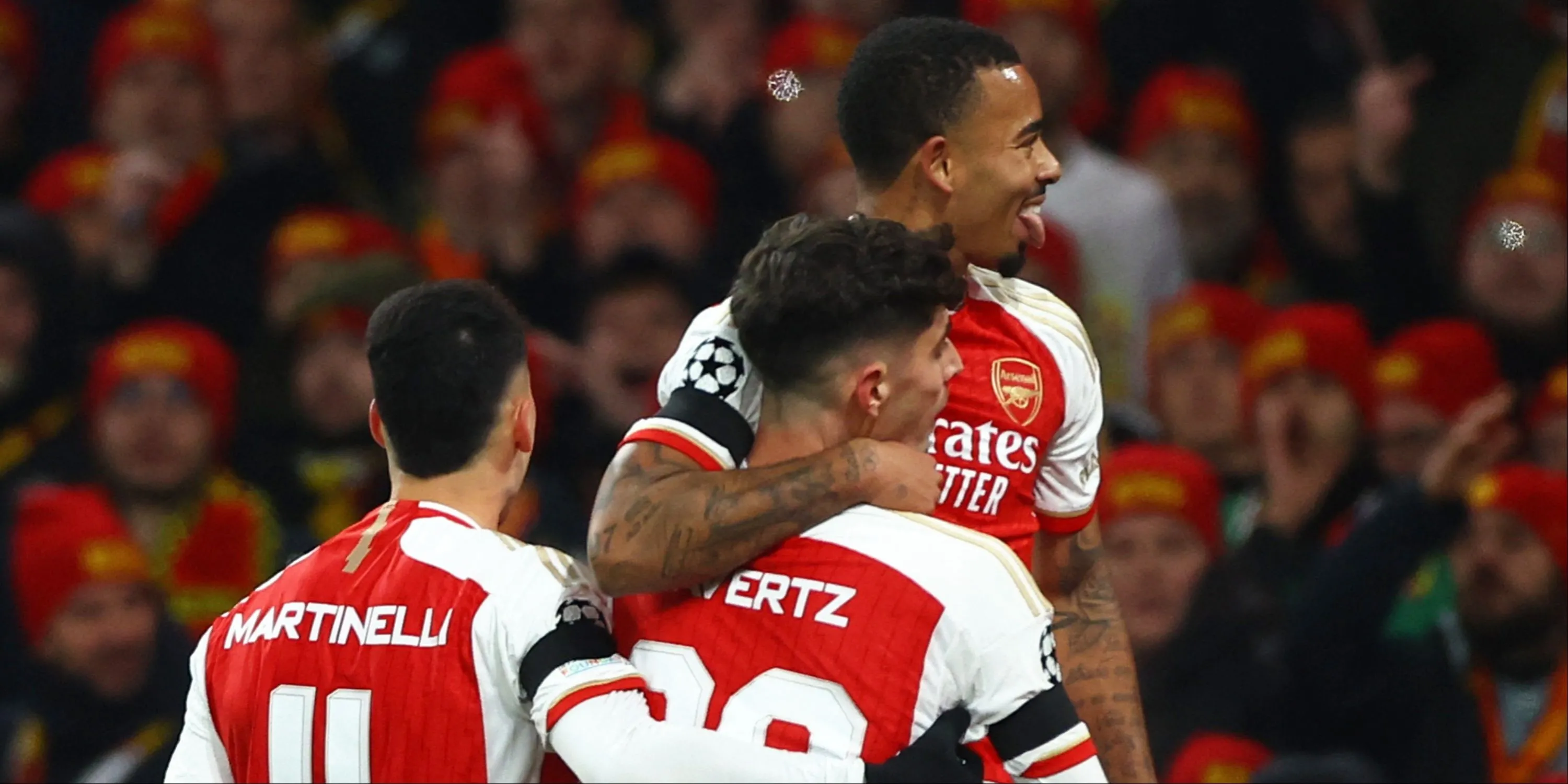 Kai Havertz và Gabriel Jesus trong màu áo Arsenal