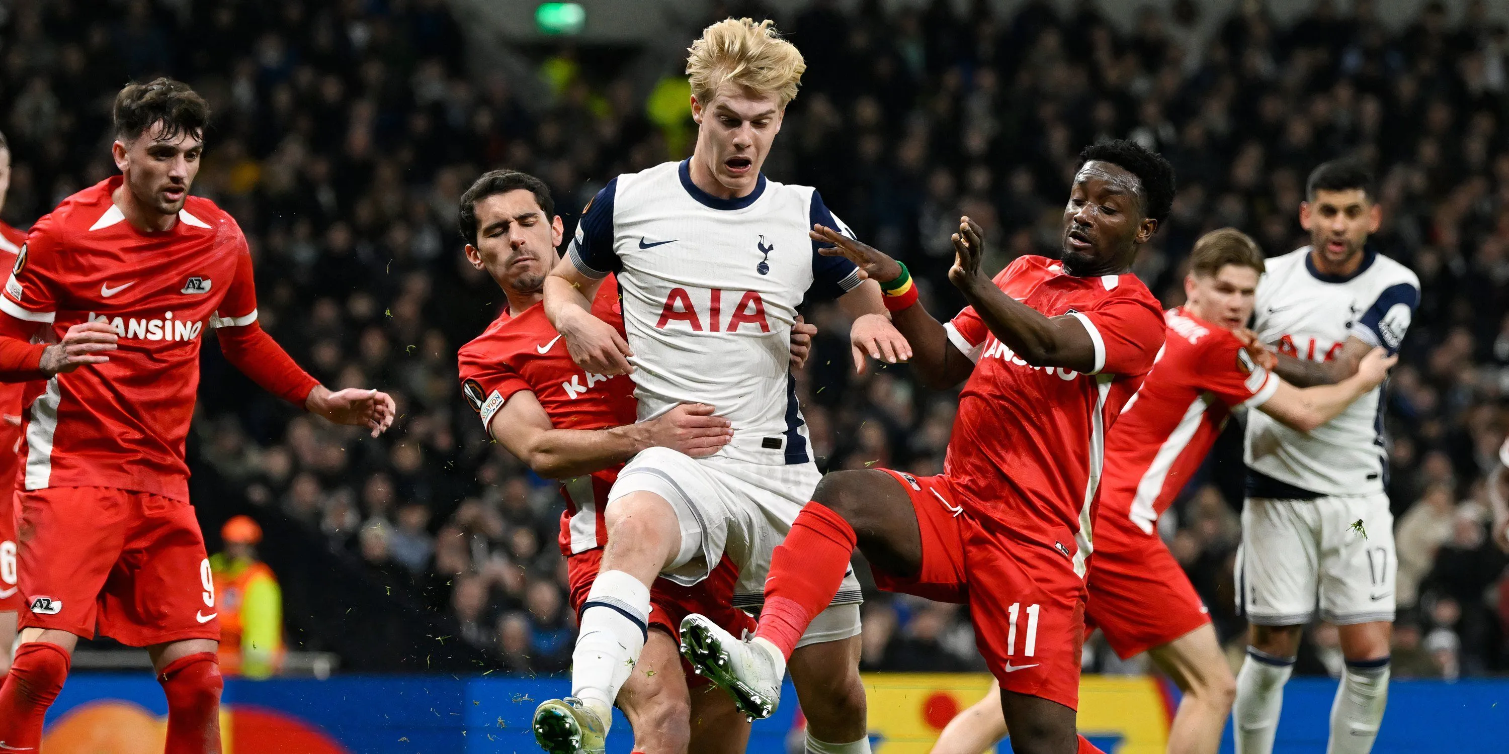 Lucas Bergvall, một trong những cầu thủ Tottenham dính chấn thương trước chung kết Europa League