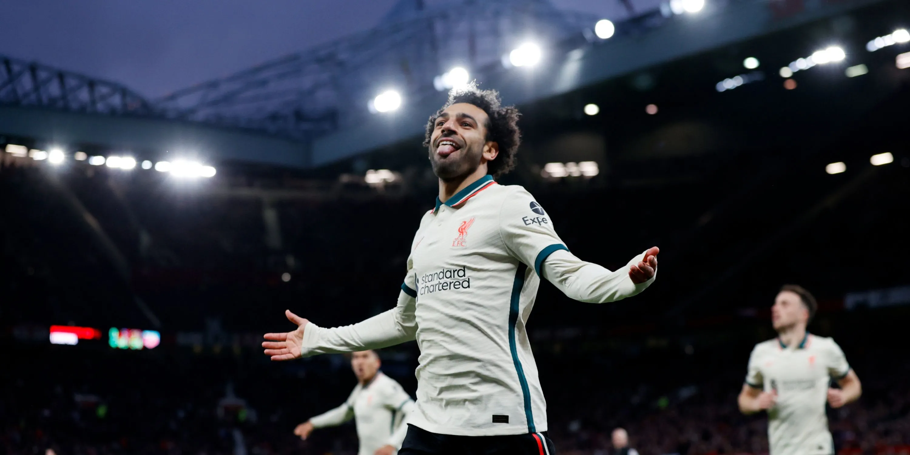Mohamed Salah ăn mừng bàn thắng