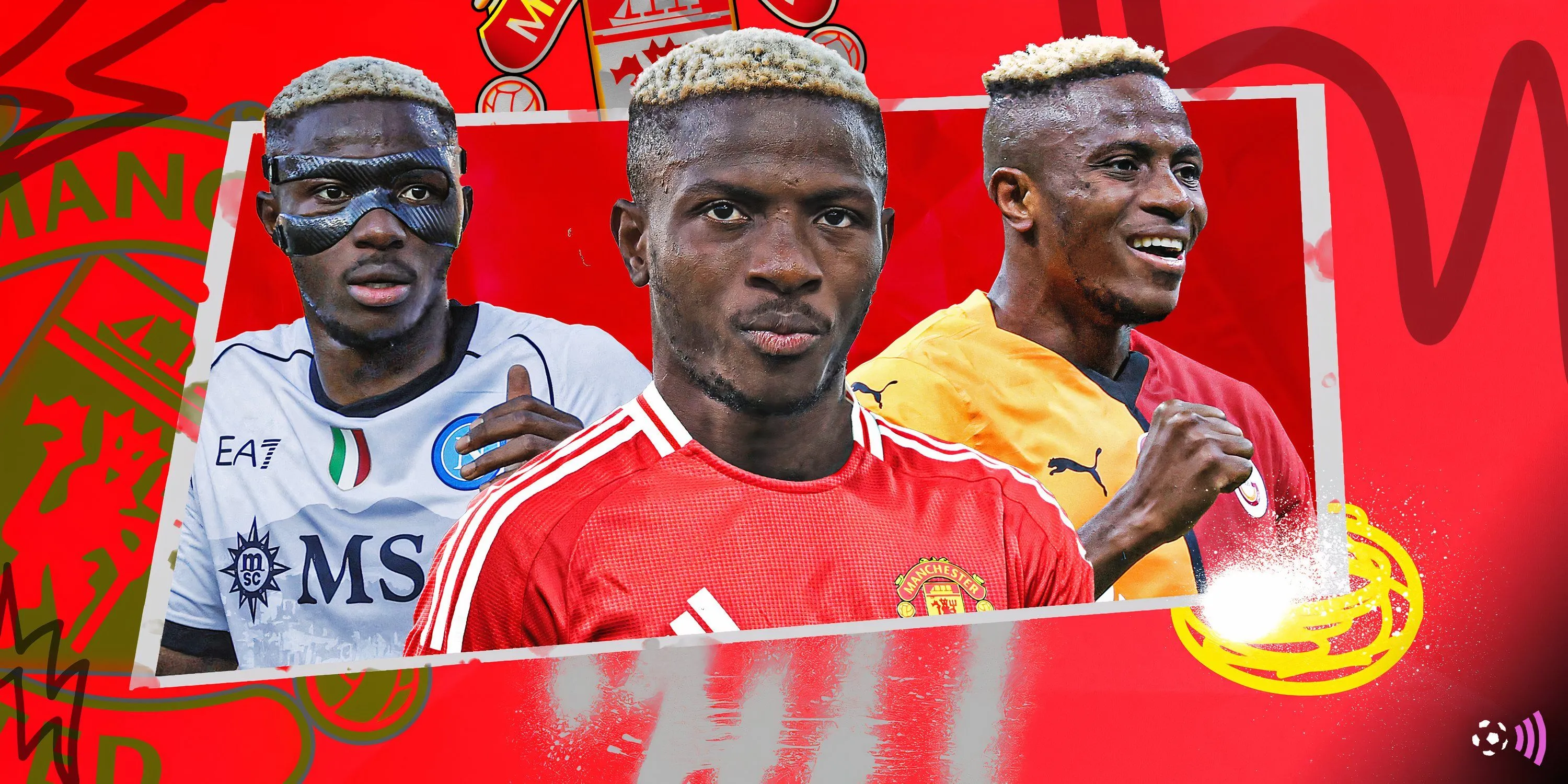 Victor Osimhen trong màu áo Napoli, mục tiêu săn đón của Man Utd ở Premier League
