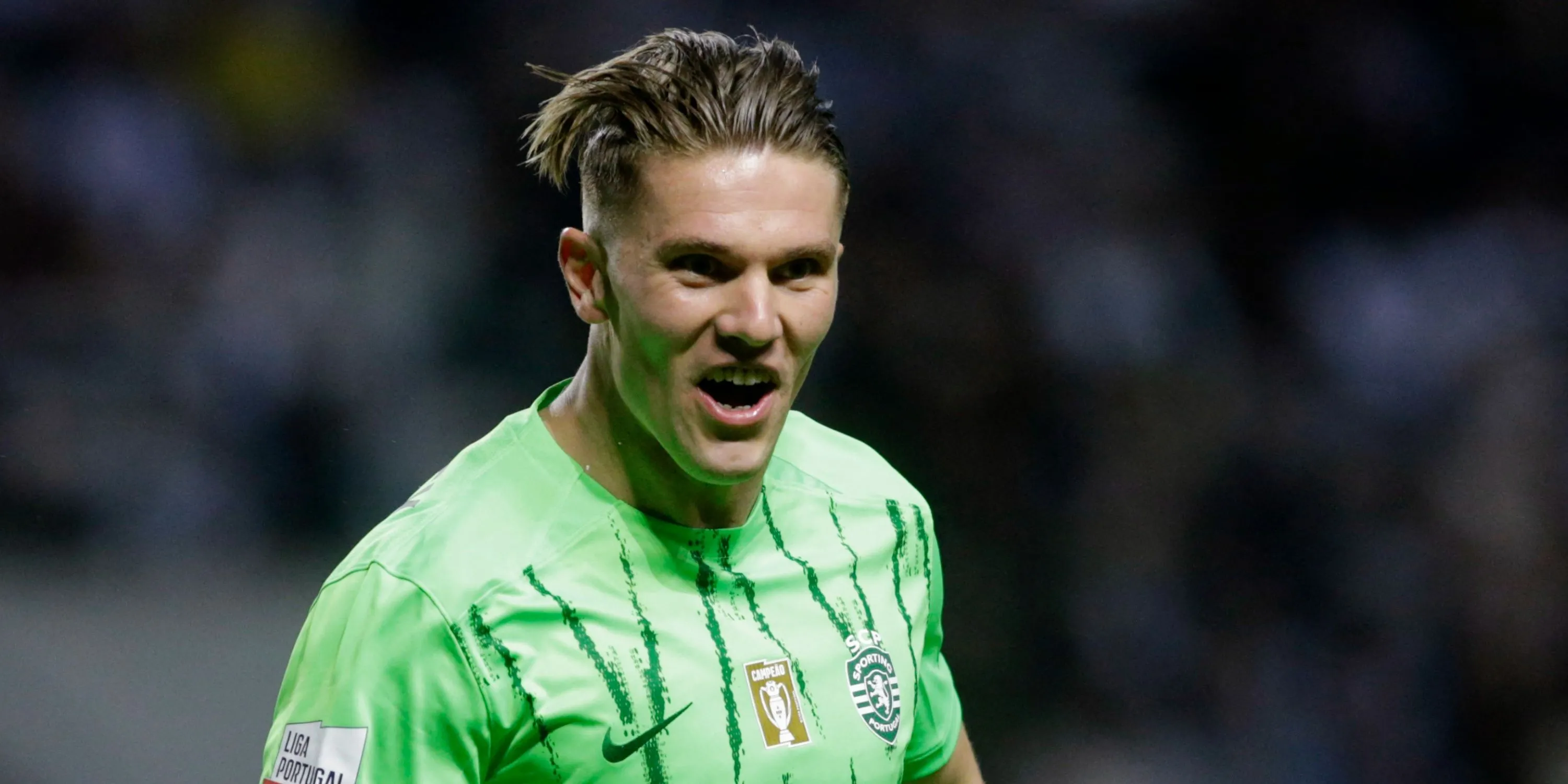 Viktor Gyokeres trong màu áo Sporting CP, mục tiêu chuyển nhượng hàng đầu của Arsenal