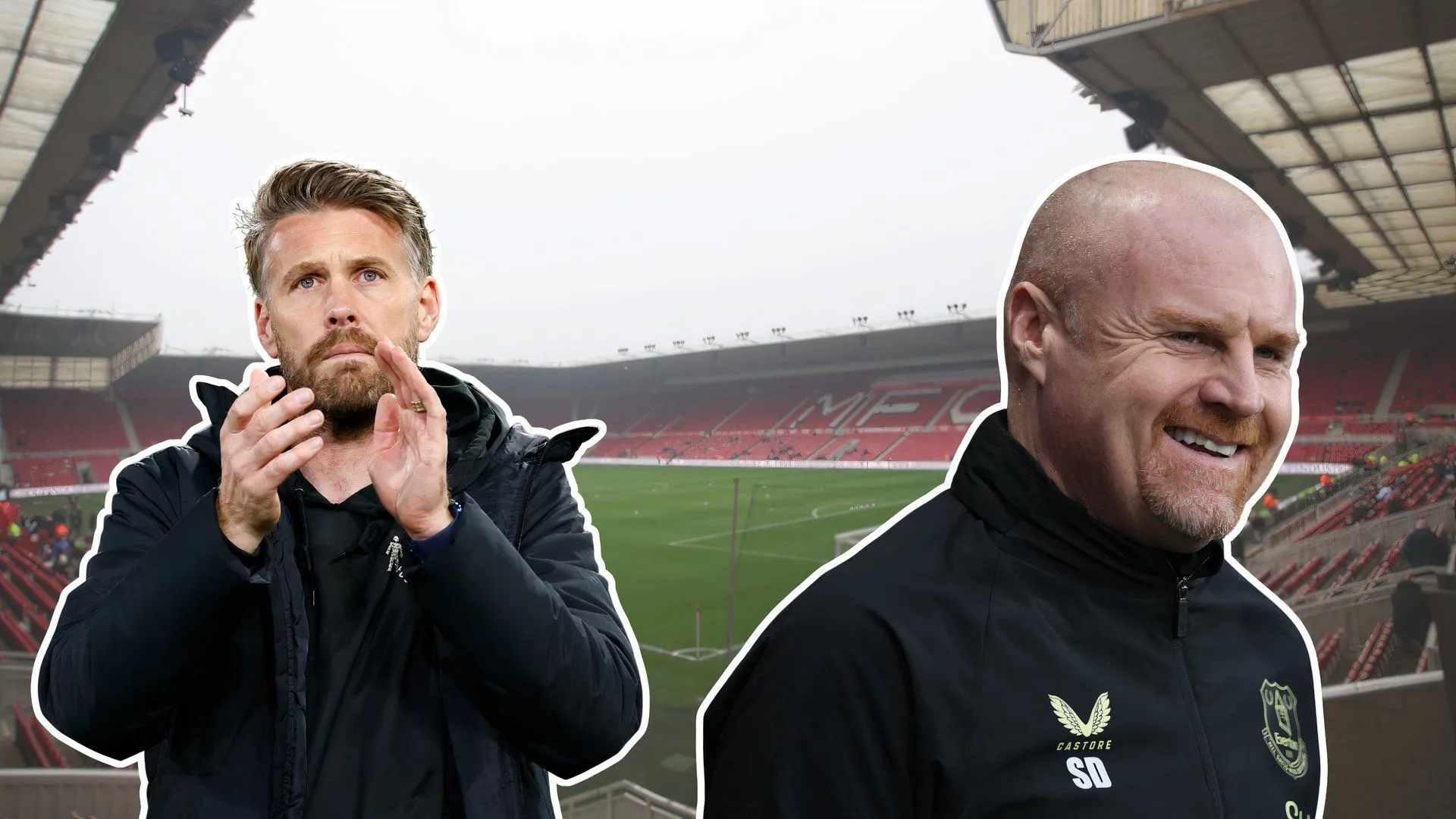 Ảnh ghép so sánh hai huấn luyện viên tiềm năng thay thế Michael Carrick tại Middlesbrough
