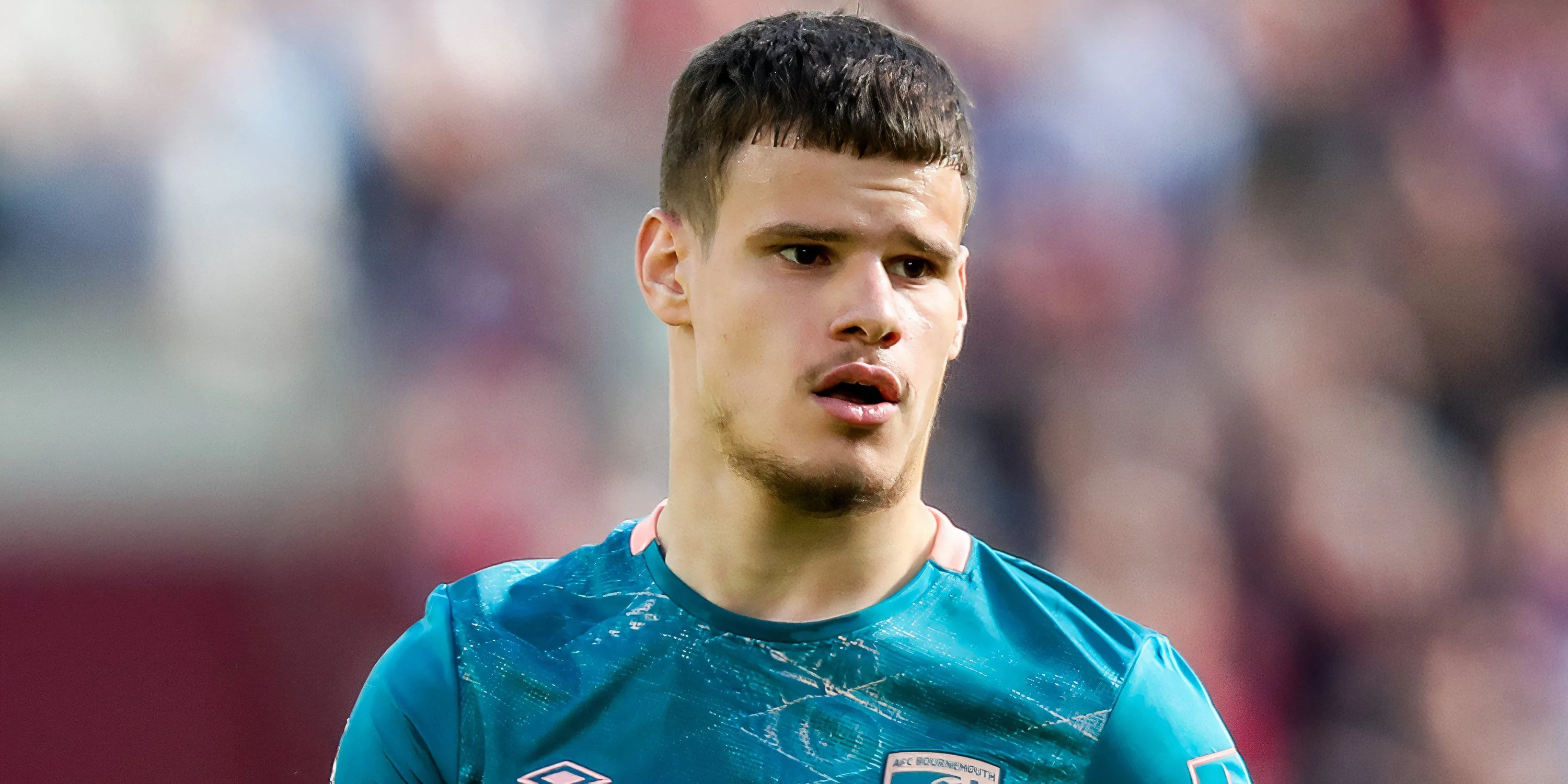 Hình ảnh Milos Kerkez, hậu vệ trái của Bournemouth và mục tiêu chuyển nhượng tiếp theo của Liverpool