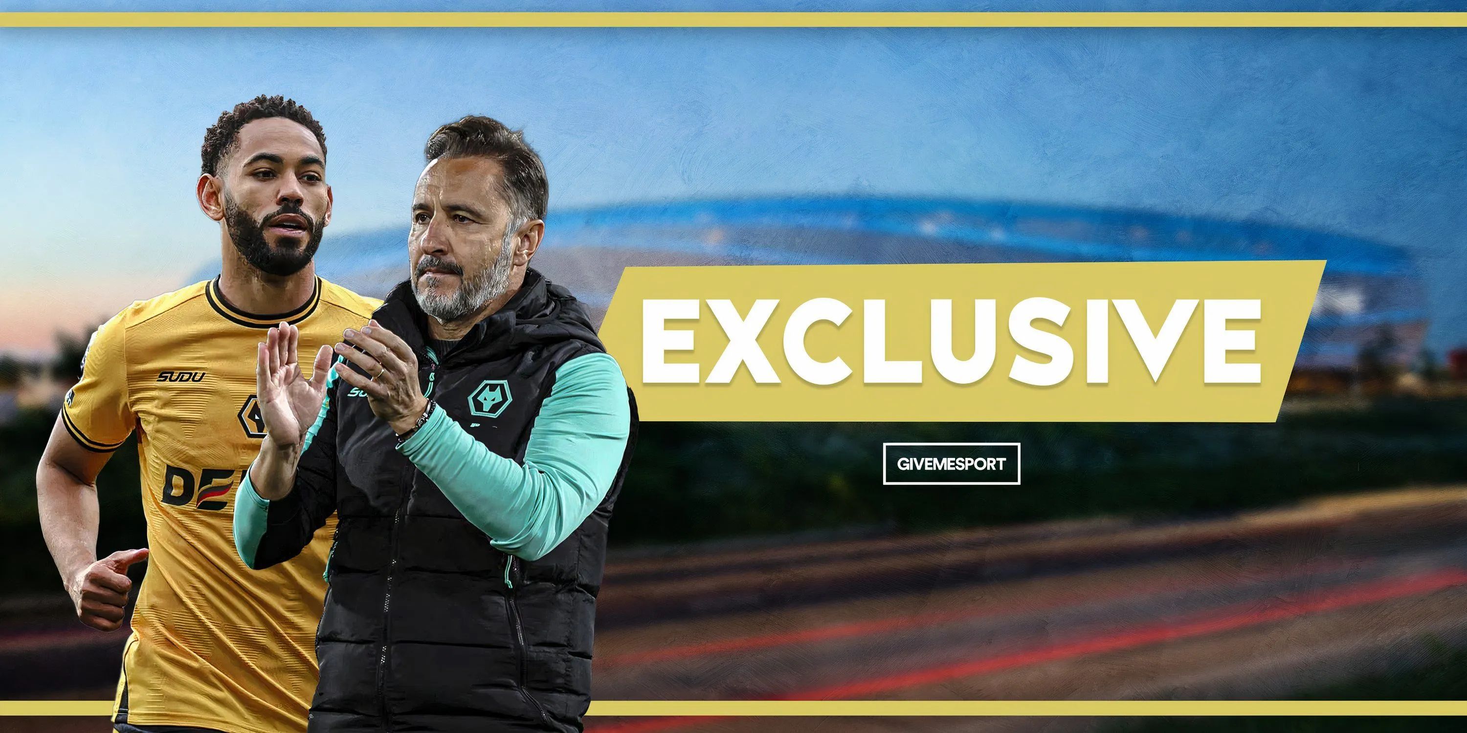 HLV Vitor Pereira và tiền đạo Matheus Cunha của Wolves, người có thể mang về ngân sách chuyển nhượng