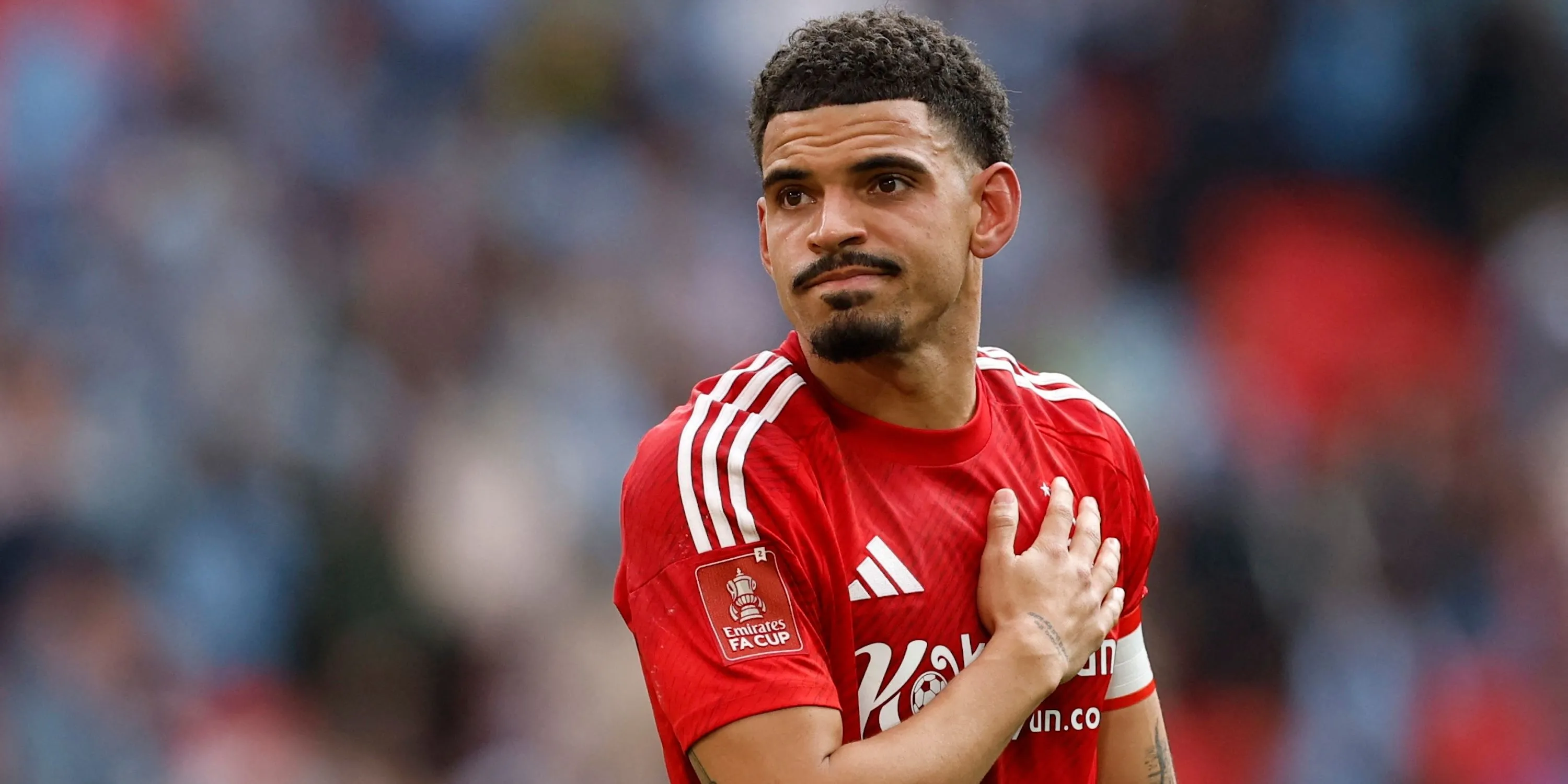 Morgan Gibbs-White của Nottingham Forest phản ứng sau trận đấu