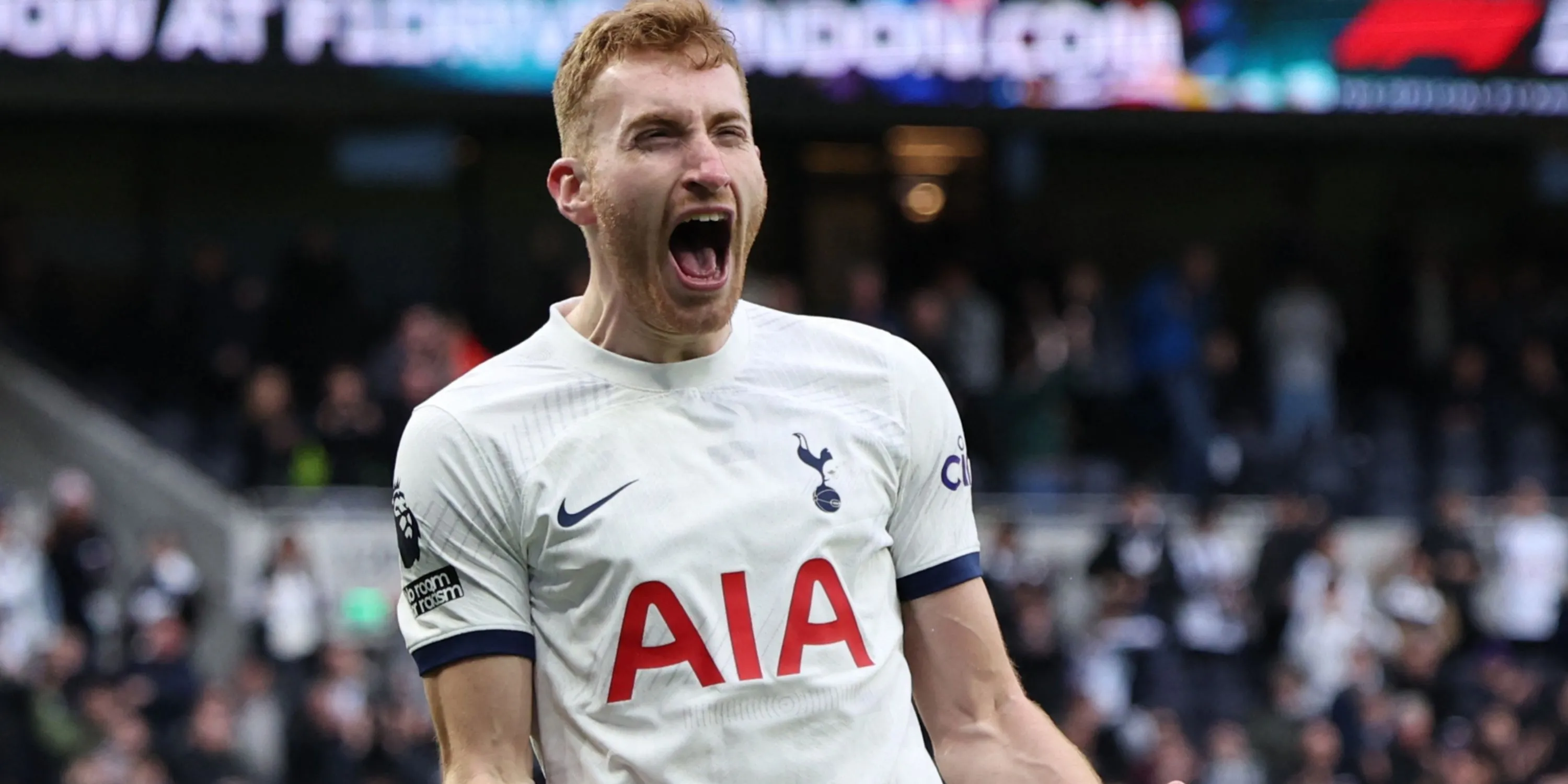 Ngôi sao Dejan Kulusevski của Tottenham ăn mừng bàn thắng