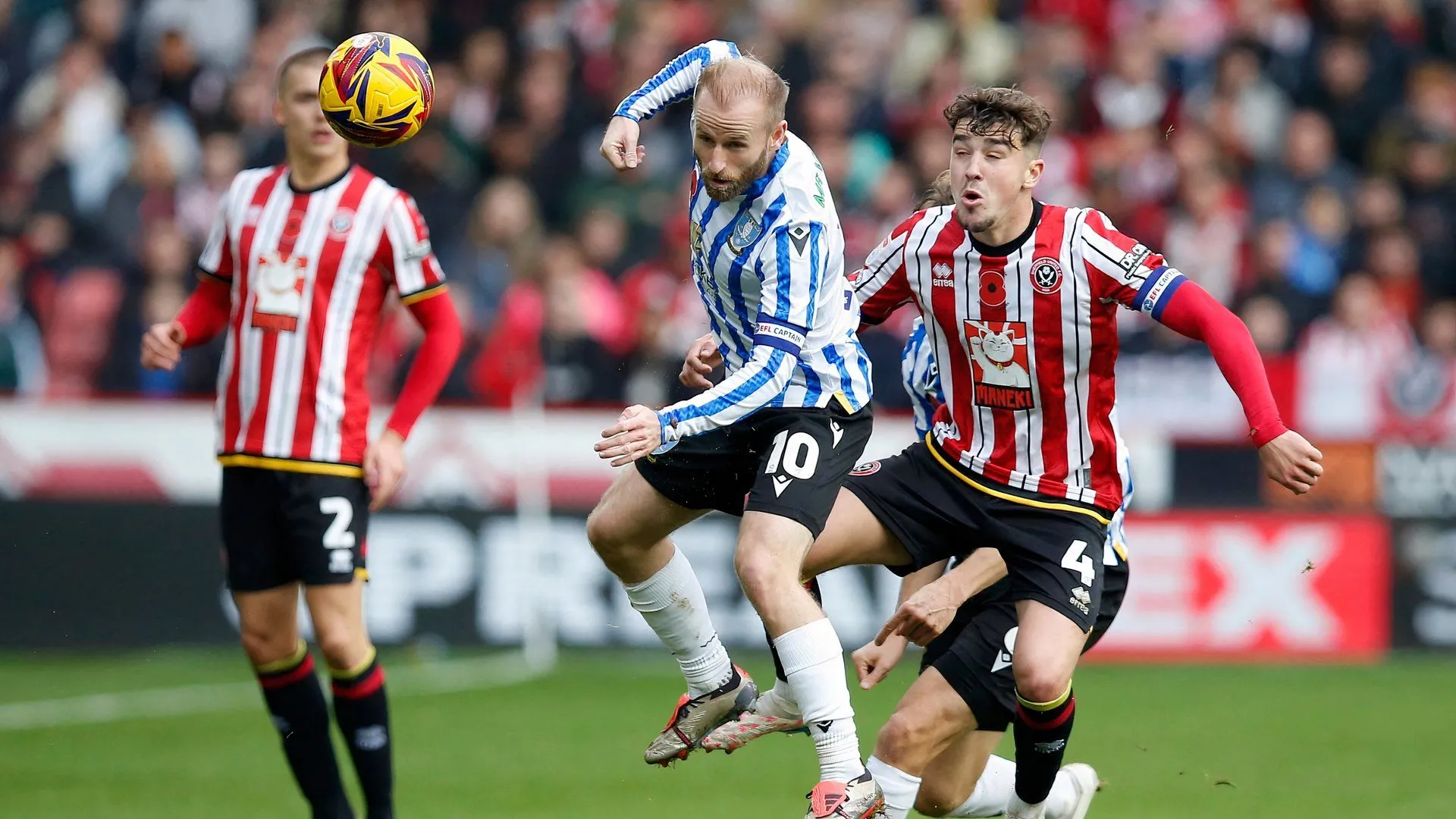 Ollie Arblaster trong màu áo Sheffield United thi đấu trận gặp Sheffield Wednesday