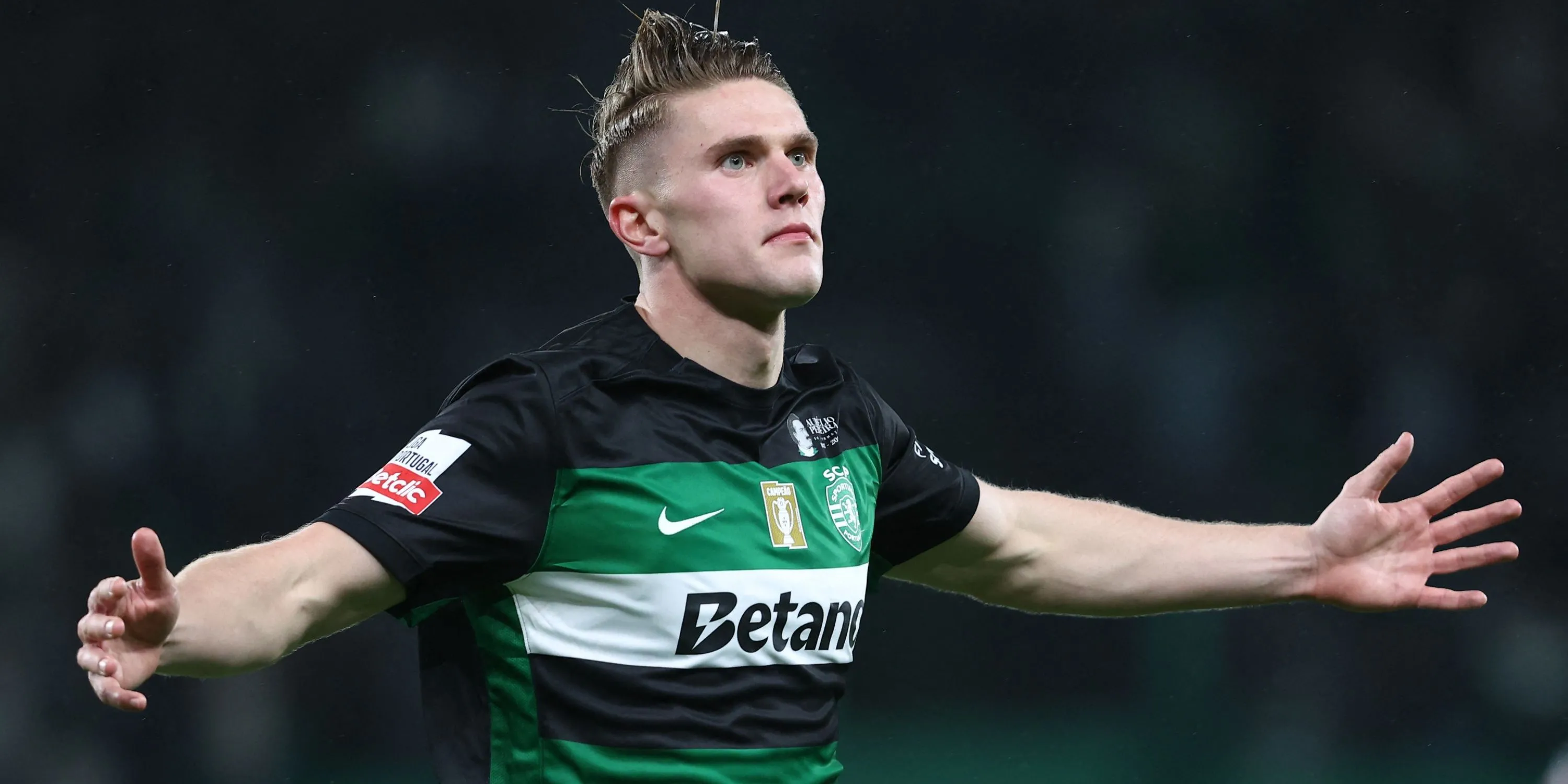 Tiền đạo Viktor Gyokeres trong màu áo Sporting Lisbon