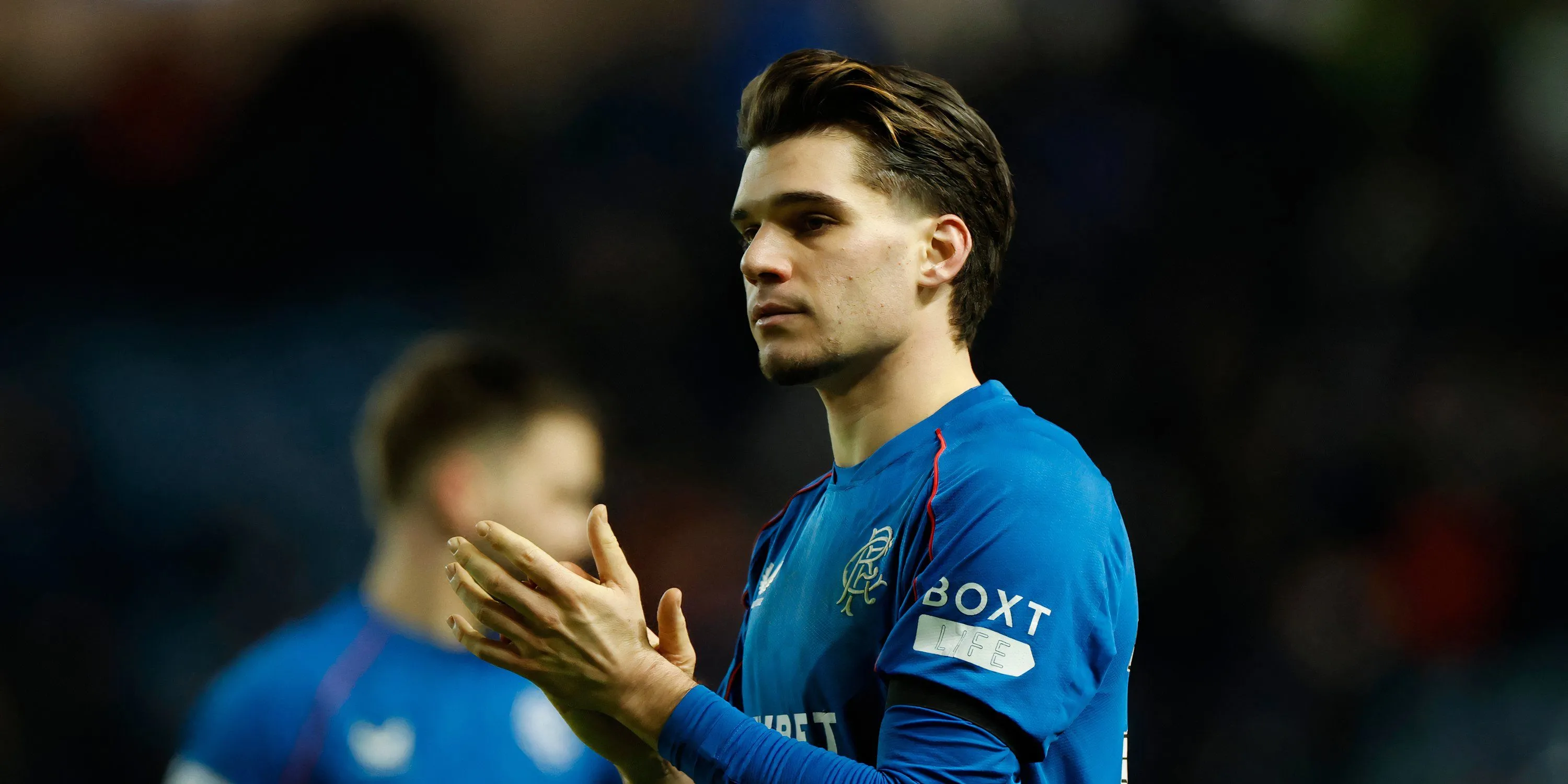 Tiền vệ Ianis Hagi của Rangers thi đấu tại Europa League