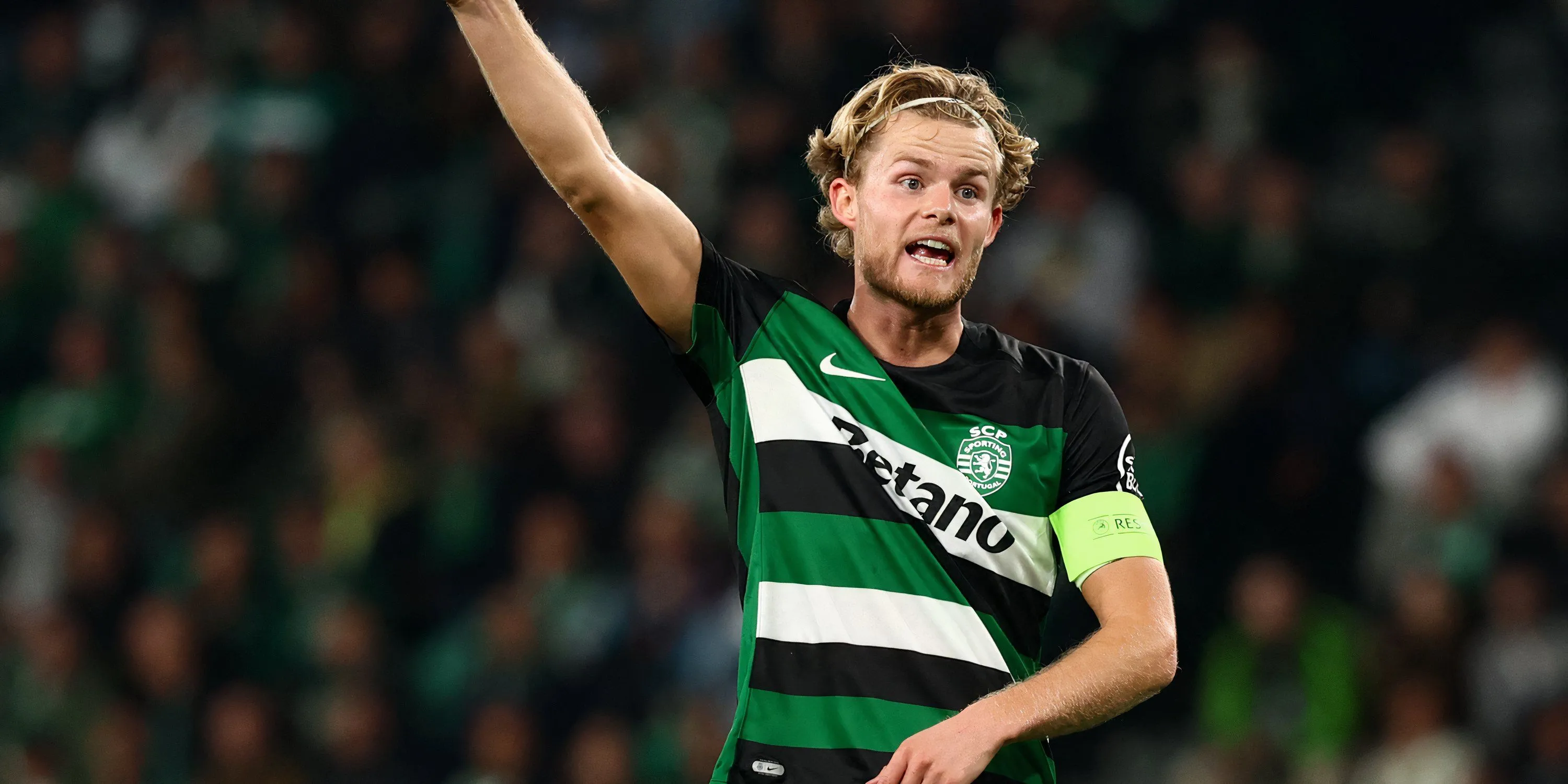 Tiền vệ Morten Hjulmand trong màu áo Sporting Lisbon
