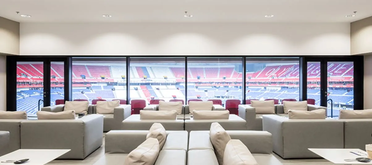 Ảnh mô phỏng khu vực tiếp đón khách VIP tại Groupama Stadium
