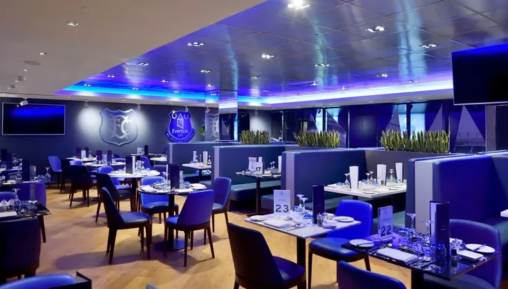 Không gian dịch vụ hospitality cao cấp bên trong sân Goodison Park