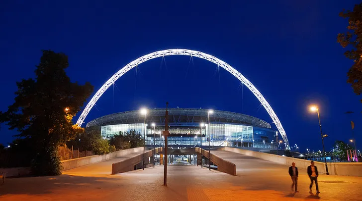 Khu vực Hospitality sang trọng tại Wembley với tầm nhìn lý tưởng ra sân