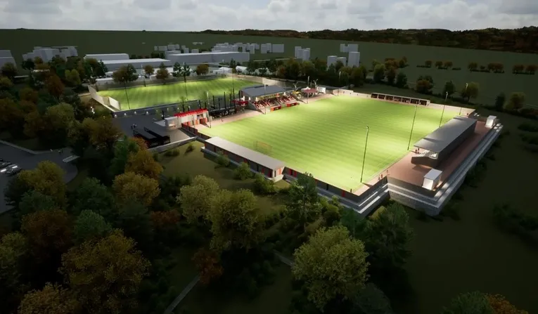 Mô hình 3D sân vận động Truro Sports Club