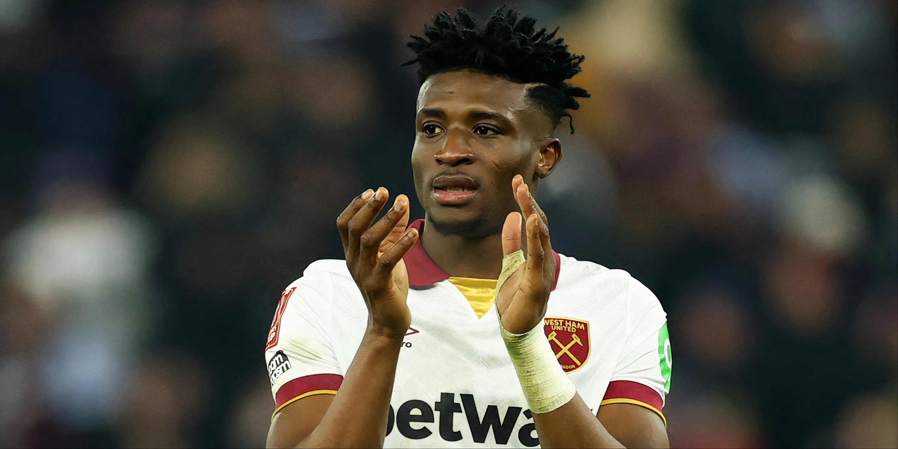 Mohammed Kudus thi đấu cho West Ham United, mục tiêu của Newcastle trên thị trường chuyển nhượng