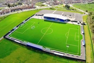 Sân Parkside Aveley nhìn từ trên cao