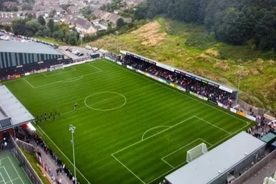 Sân vận động Scarborough Athletic nhìn từ trên cao