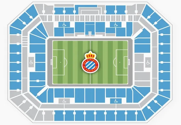 Sơ đồ bố trí chỗ ngồi tổng thể của Stage Front Stadium, giúp khán giả dễ dàng tìm vị trí