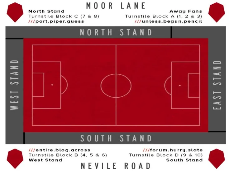 Sơ đồ chỗ ngồi sân Peninsula Stadium Moor Lane