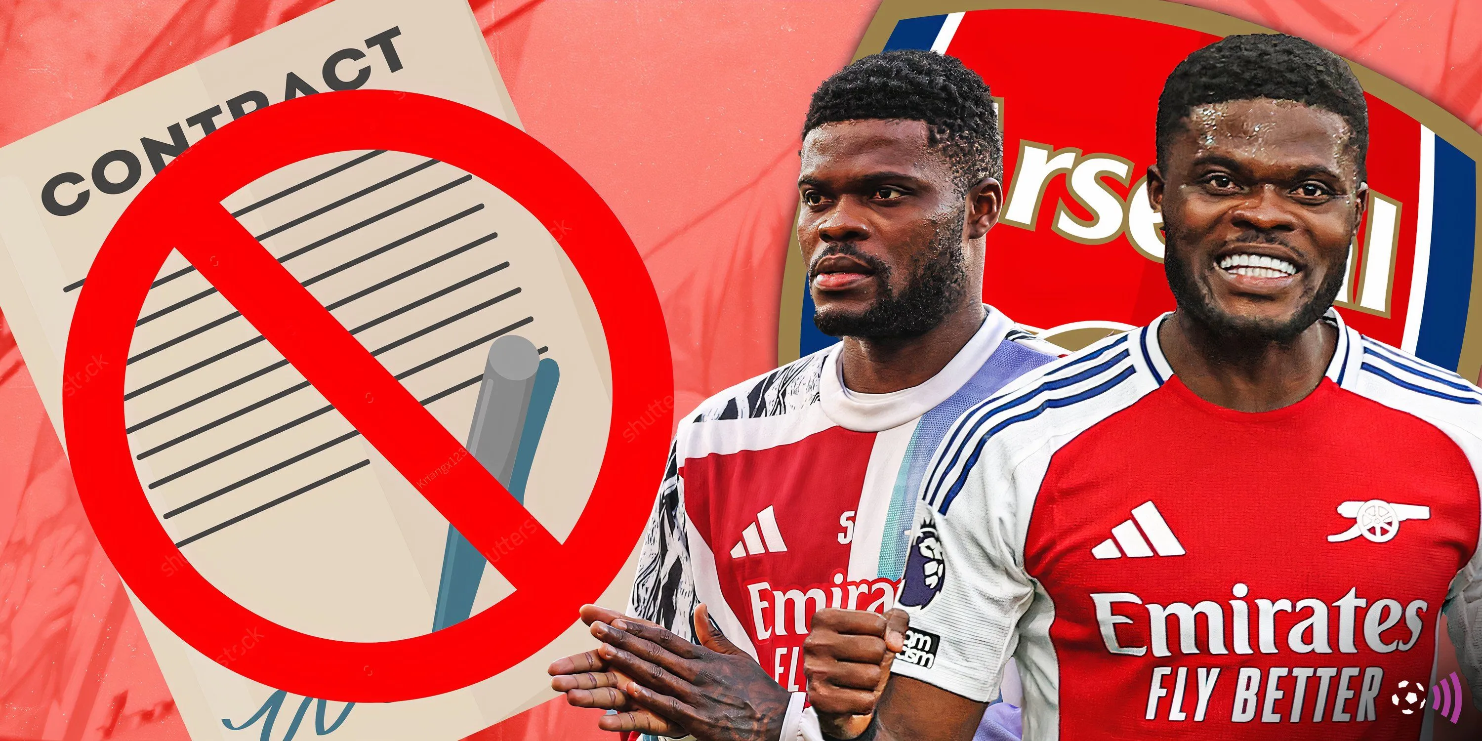Thomas Partey thi đấu cho Arsenal mùa giải 2023/24