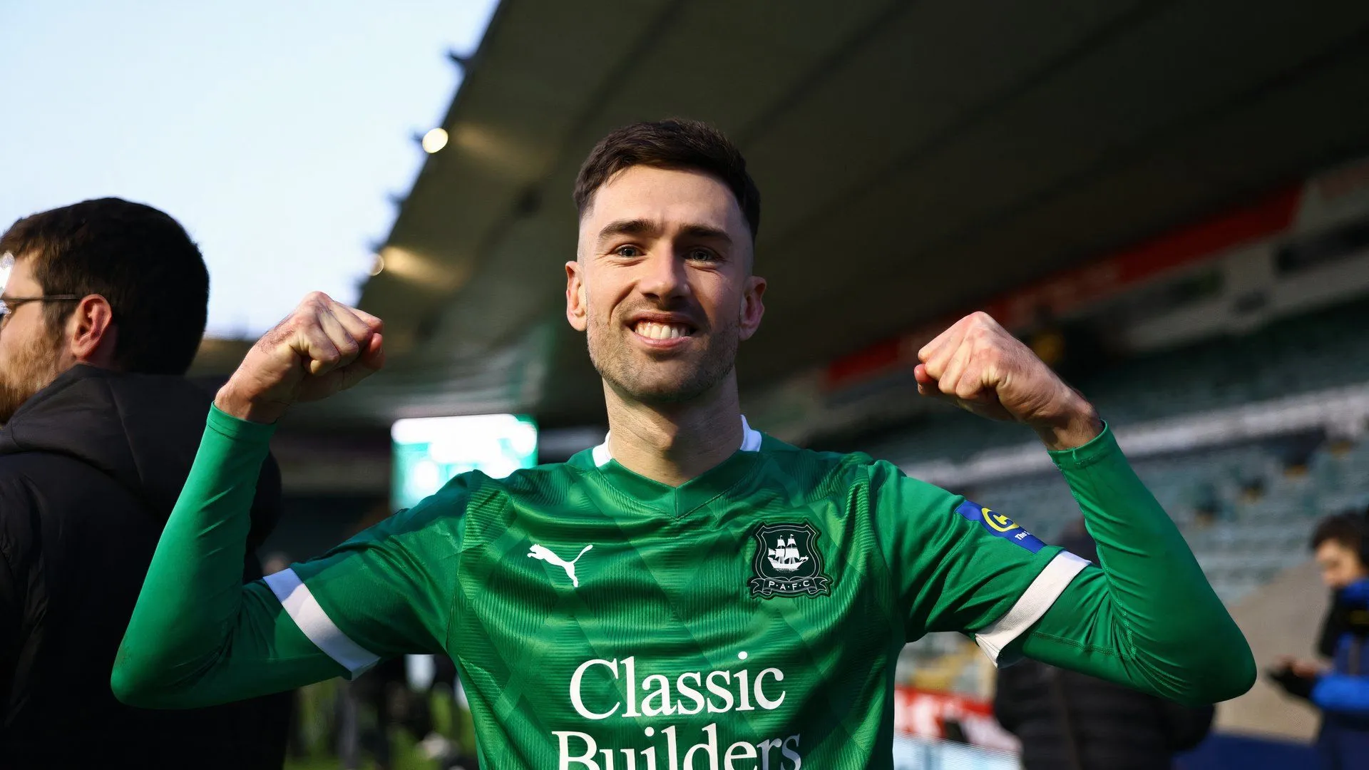 Tiền đạo Ryan Hardie trong màu áo Plymouth Argyle, người vừa gia nhập Wrexham