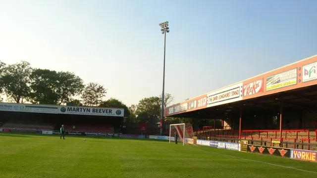 Toàn cảnh sân vận động Bootham Crescent nhìn từ trên cao