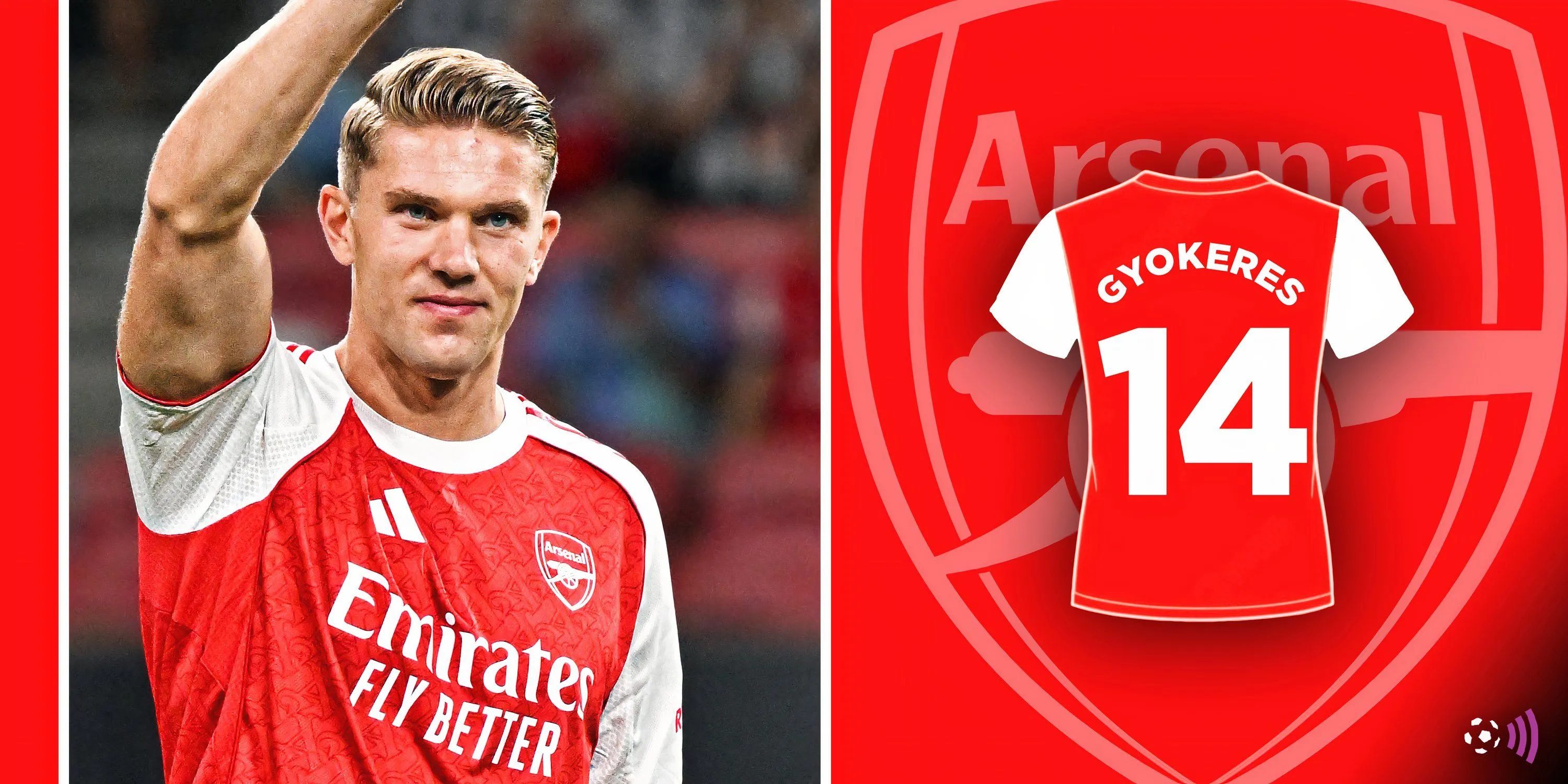 Cầu thủ Viktor Gyokeres của Arsenal trong trận đấu Premier League