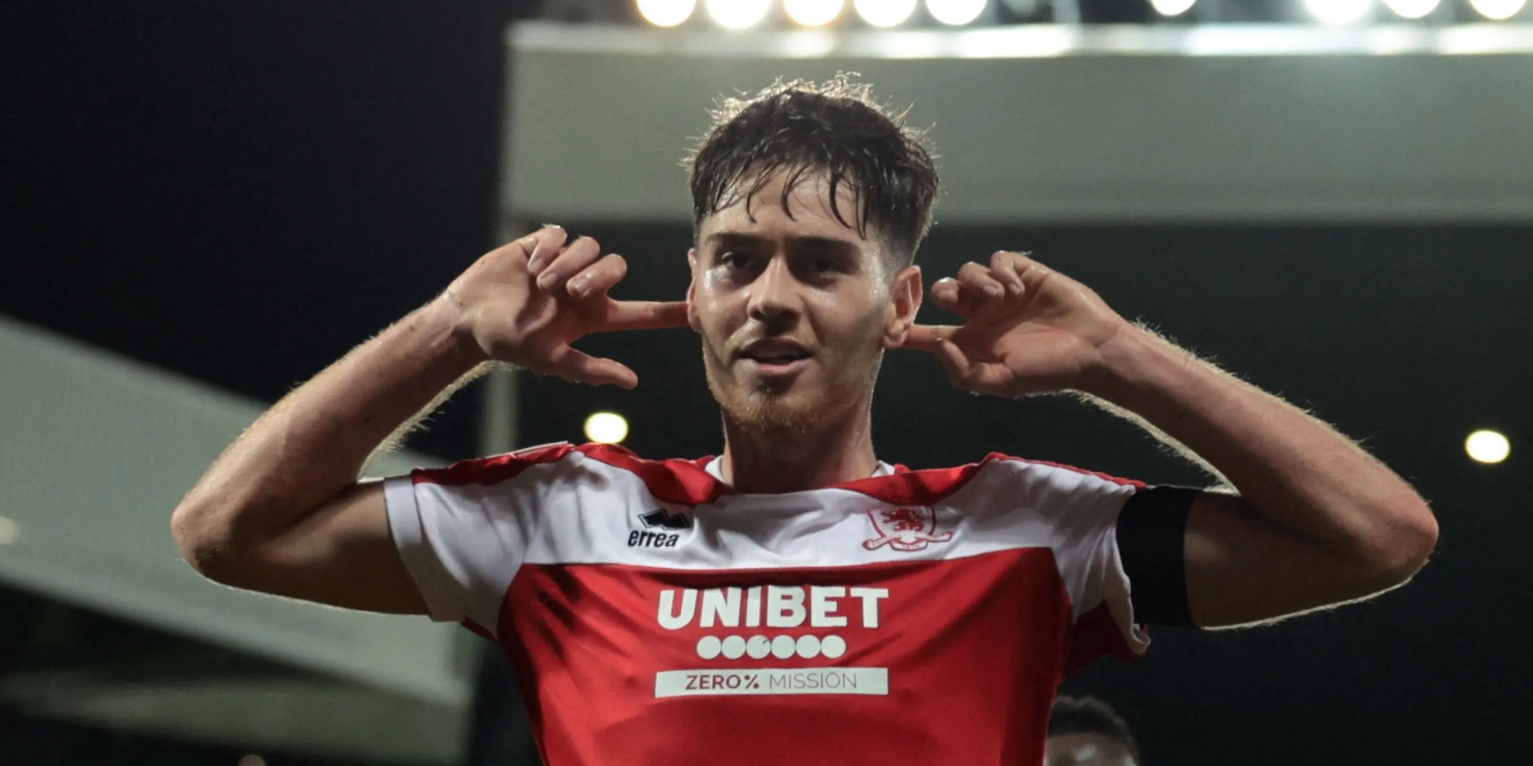 Hayden Hackney trong màu áo Middlesbrough thi đấu ở Championship