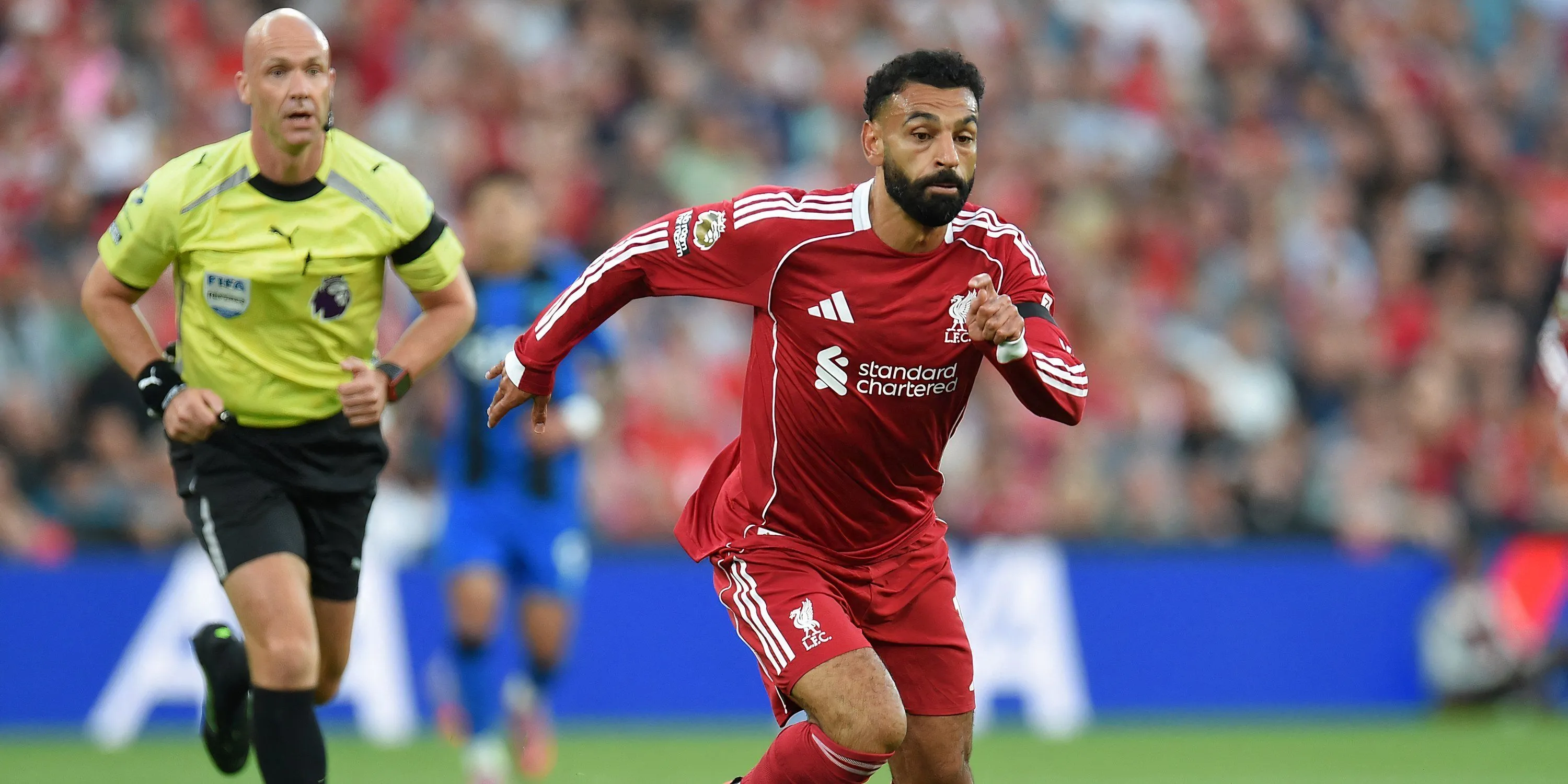 Mohamed Salah ăn mừng bàn thắng cho Liverpool trong trận gặp Bournemouth