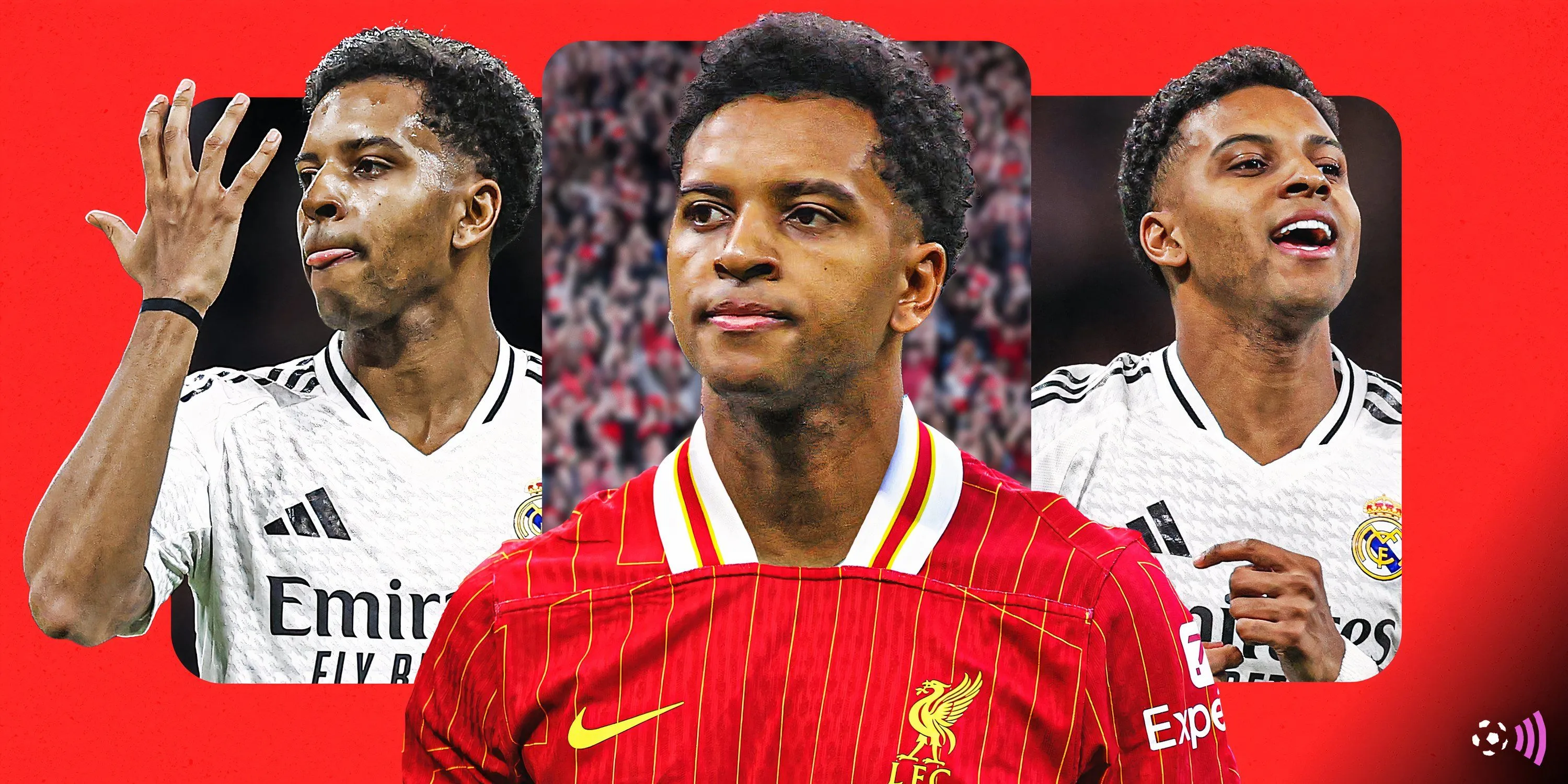 Rodrygo trong màu áo Real Madrid, mục tiêu chuyển nhượng hàng đầu của Liverpool dưới thời Arne Slot
