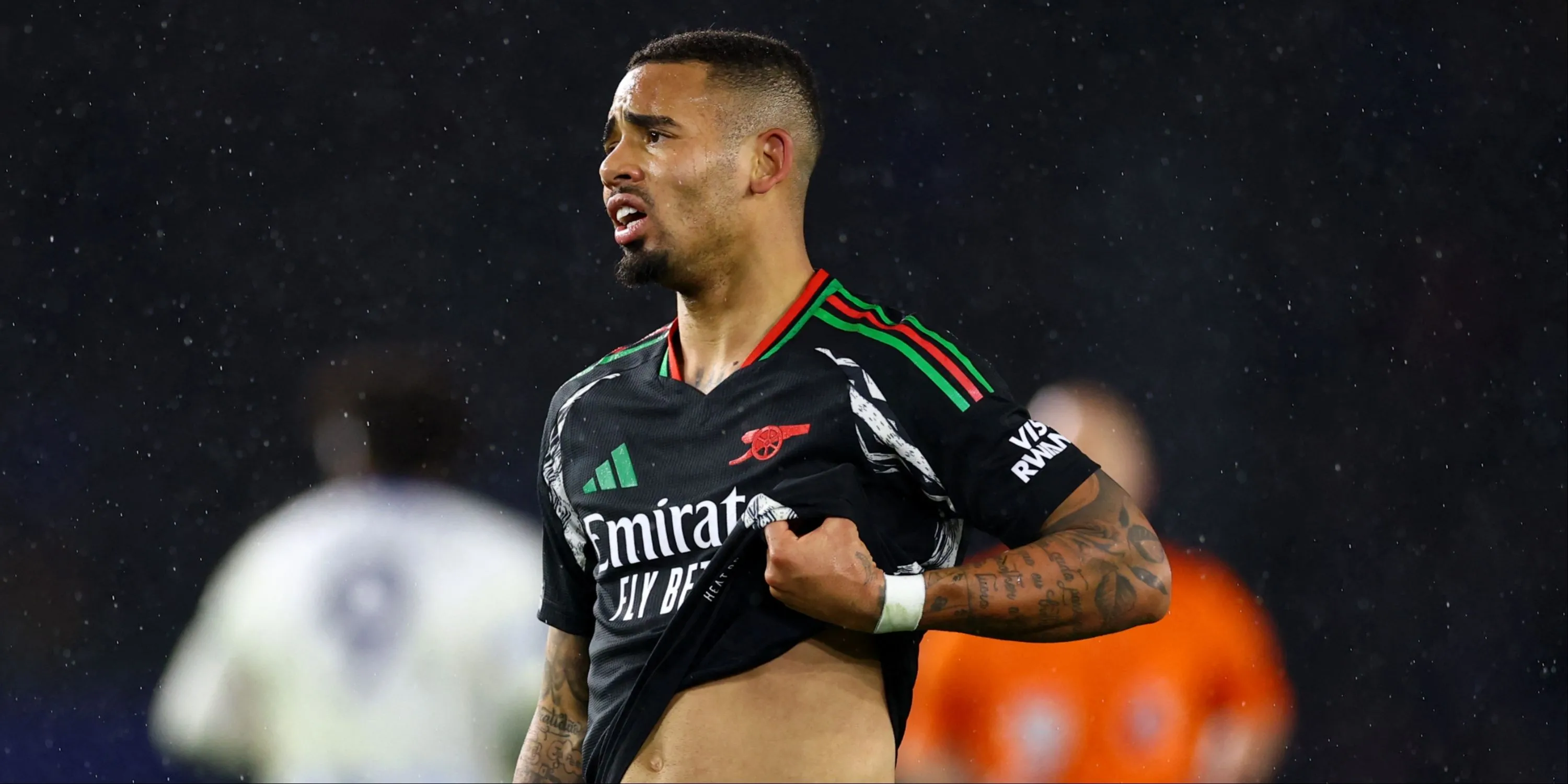 Tiền đạo Gabriel Jesus của Arsenal trong trận đấu với Brighton