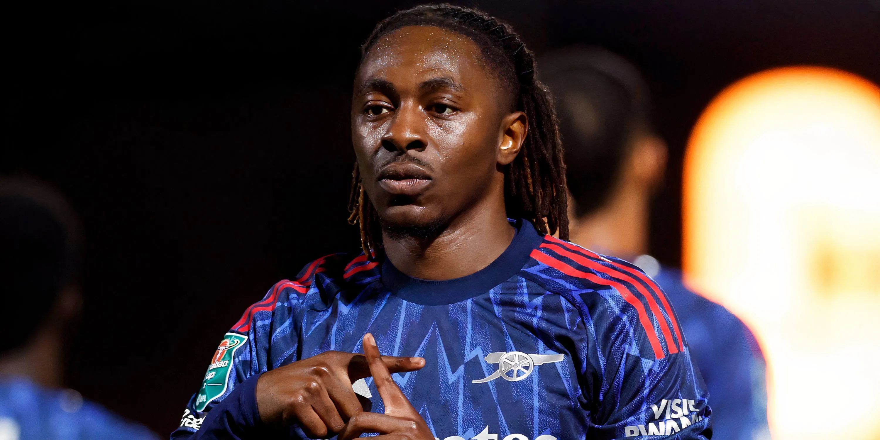 Eberechi Eze trong màu áo Arsenal, người được kỳ vọng trở thành nguồn sáng tạo cho Gyökeres