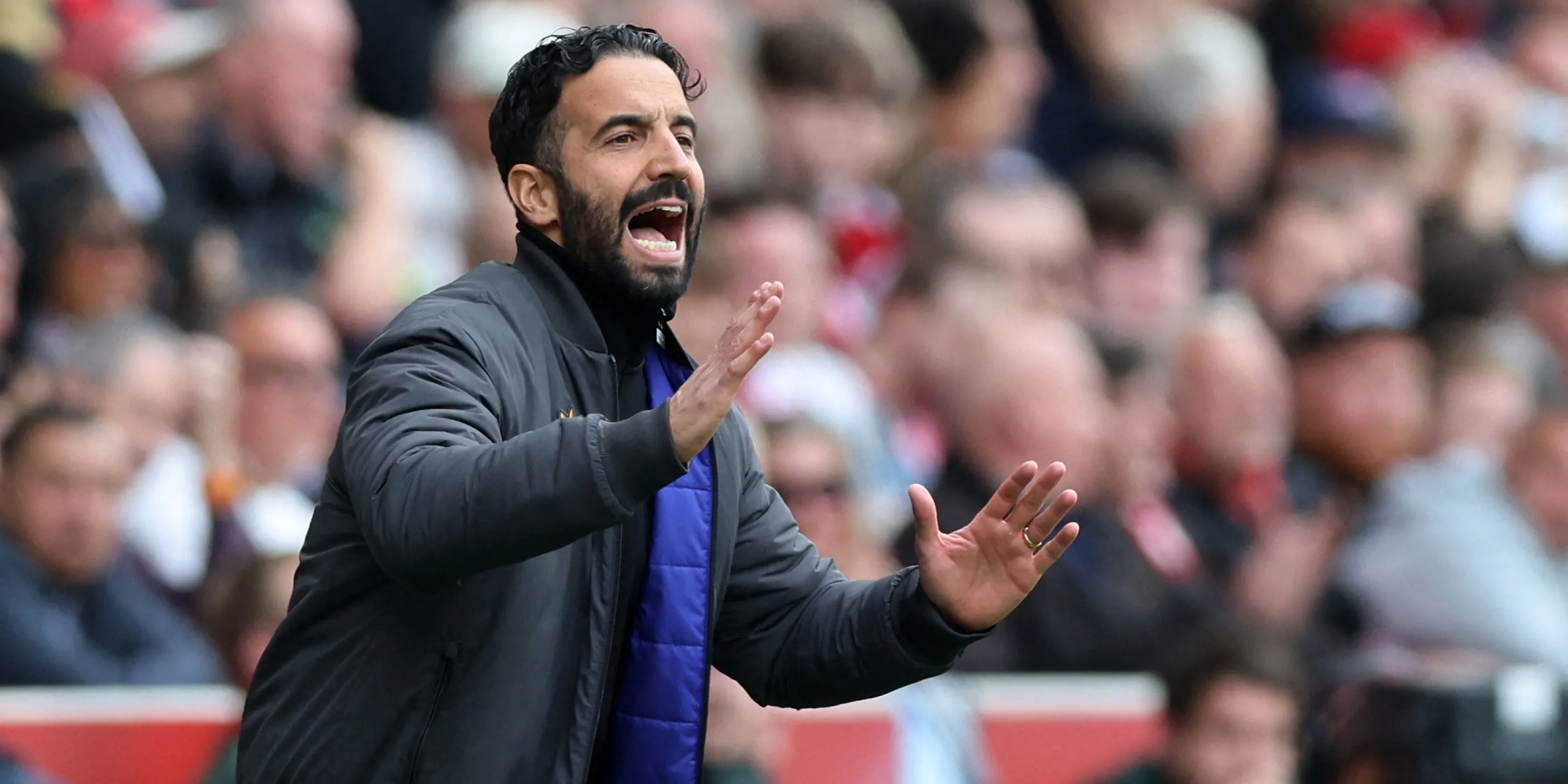Ruben Amorim phản ứng trên băng ghế huấn luyện trước trận đấu ở Premier League
