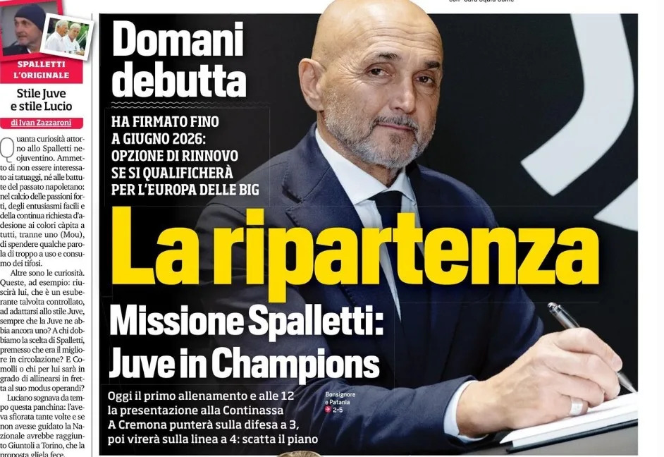 Spalletti Khởi Đầu Mới Tại Juventus: Hướng Đến Champions League