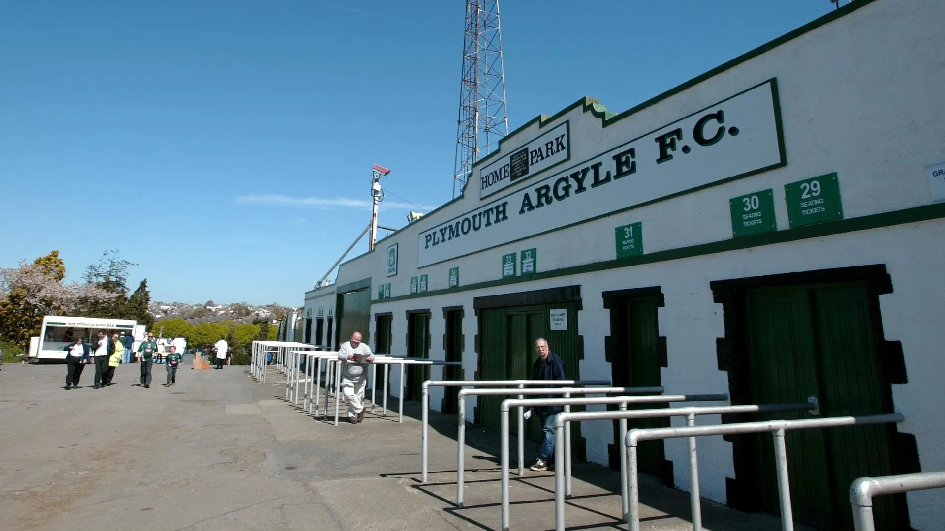 Ảnh ngoài sân vận động Home Park - nơi Derek Adams tạo nên những kỳ tích